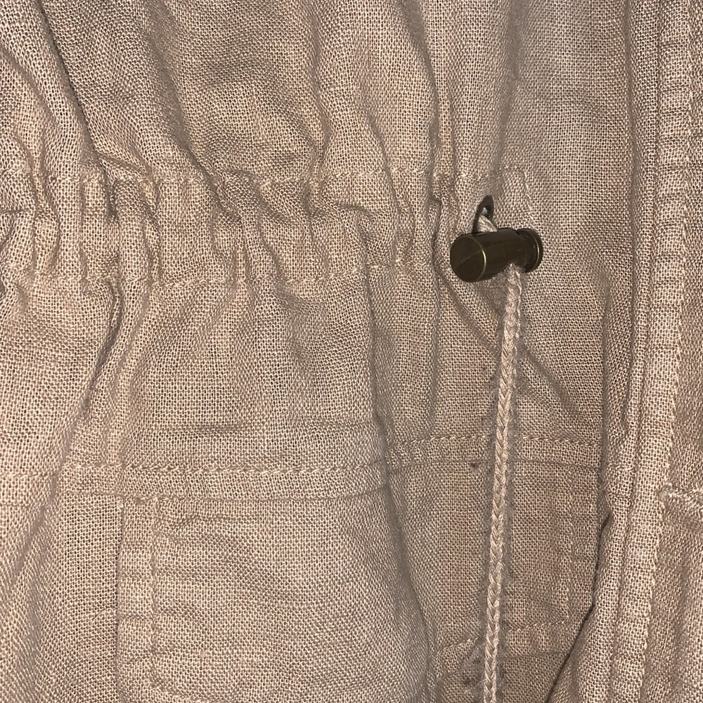 Tan Linen Jacket - Picture 3 of 9